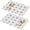 Pioneer Flower Floral-1, variant on Placemat, Pioneer Flower Floral Print Pattern Place Mats Table Mat Set Of 2, PVC Washable Placemats for Party Kitchen Dining Decoration, 18x12 Inch, Fade Resistant