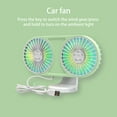 thumbnail image 4 of 360° Adjustable Multi-Function Car Fan, Quiet Motor with 5 Blades, 3-Speed Settings, Color Changing Atmosphere Light, USB Powered Fan for Car and Home, 4 of 7