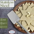 thumbnail image 2 of Alpine Cuisine Stainless Steel Solid Turner 13-Inches with Comfortable Handle - Heat Resistant Kitchen Spatulas - Barbecue Spatulas Turner for Cooking - Dishwasher Safe, 2 of 7