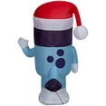 thumbnail image 4 of Bluey Christmas inflable con gorro de Papá Noel, 105 cm de alto y luz, 4 of 4
