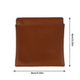 thumbnail image 2 of RKSTN Sac de Rangement Beauté & Soins Personnels Enveloppe Sac de Rangement Portable Fermeture Automatique Sac de Maquillage Fragment de Cuir Sac de Maquillage, 2 of 5