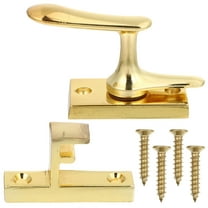ULTNICE 1Pack Sliding Interior Door Lock Zinc Alloy Golden for Indoor Use
