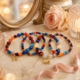 thumbnail image 3 of Heshpaws 4 PCS Bohemian Stretch Anchor Bracelets Elephant Butterfly Retro Bracelets，Jewelry Gift for Women, 3 of 5