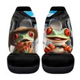 thumbnail image 5 of POLERO Funny Frog Car Design Front Seat Cover for Women, 2pcs Vehicle Seat Covers Easy to Install Thin Car Front Seat Cover, 5 of 13