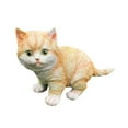 thumbnail image 4 of Estatuilla de Gato perfecl escultura Decorativa al aire libre naranja, 4 of 8