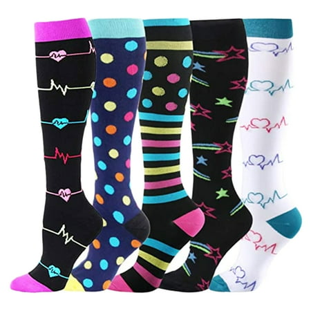 

Socks 5 Unisex Pairs Sports Kalf Compressie Brede Socks Socks