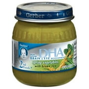 Gerber 2Nd Foods Purees W/Dha: Spring Vegetables W/Brown Rice, 4 oz