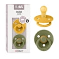 thumbnail image 1 of Chupetes BIBS Honey Bee Olive Libre de BPA Tetina Redonda Látex Natural Talla 1 (0-6 Meses) Paquete, 1 of 7