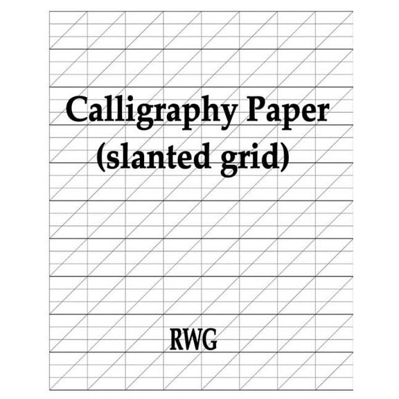 Calligraphy Paper (slanted grid): 150 Pages 8.5" X 11" (Paperback)