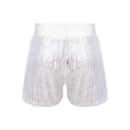 thumbnail image 4 of inhzoy Girls Boys Hip Hop Jazz Dance Shorts Stage Performance Hot Pants Shorts,Sizes 2-9 Silver 5-6, 4 of 7