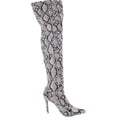 thumbnail image 2 of THALIA SODI Womens Beige Cushioned Pointed Toe Stiletto Zip-Up Dress Boots 5.5, 2 of 3