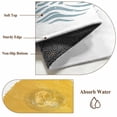 thumbnail image 6 of 6'x9' Area Rugs, Yellow Sun Rise Indoor Outdoor Area Rug for Living Room Bedroom, Ocean Waves Coastal Abstract Art Washable Bathroom Rugs Kitchen Floor Carpet Mats Home Decor Aesthetic, 6 of 8