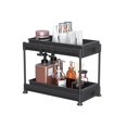 thumbnail image 1 of Under Sink Storage Rack Creative Practical White Multifunctional Plastic Stainless Steel Black Durable Kitchen Organizer, 1 of 5