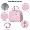 thumbnail image 4 of Dog Lovers Lunch Bag Women, Reusable Paw Print Cooler Tote with Cute Puppy Theme for Travel, Picnic, or Student Use, 4 of 7