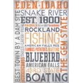 thumbnail image 4 of Eden, Idaho, Rustic Typography (1000 Piece Puzzle, Size 19x27, Challenging Jigsaw Puzzle for Adults and Family, Made in USA), 4 of 4
