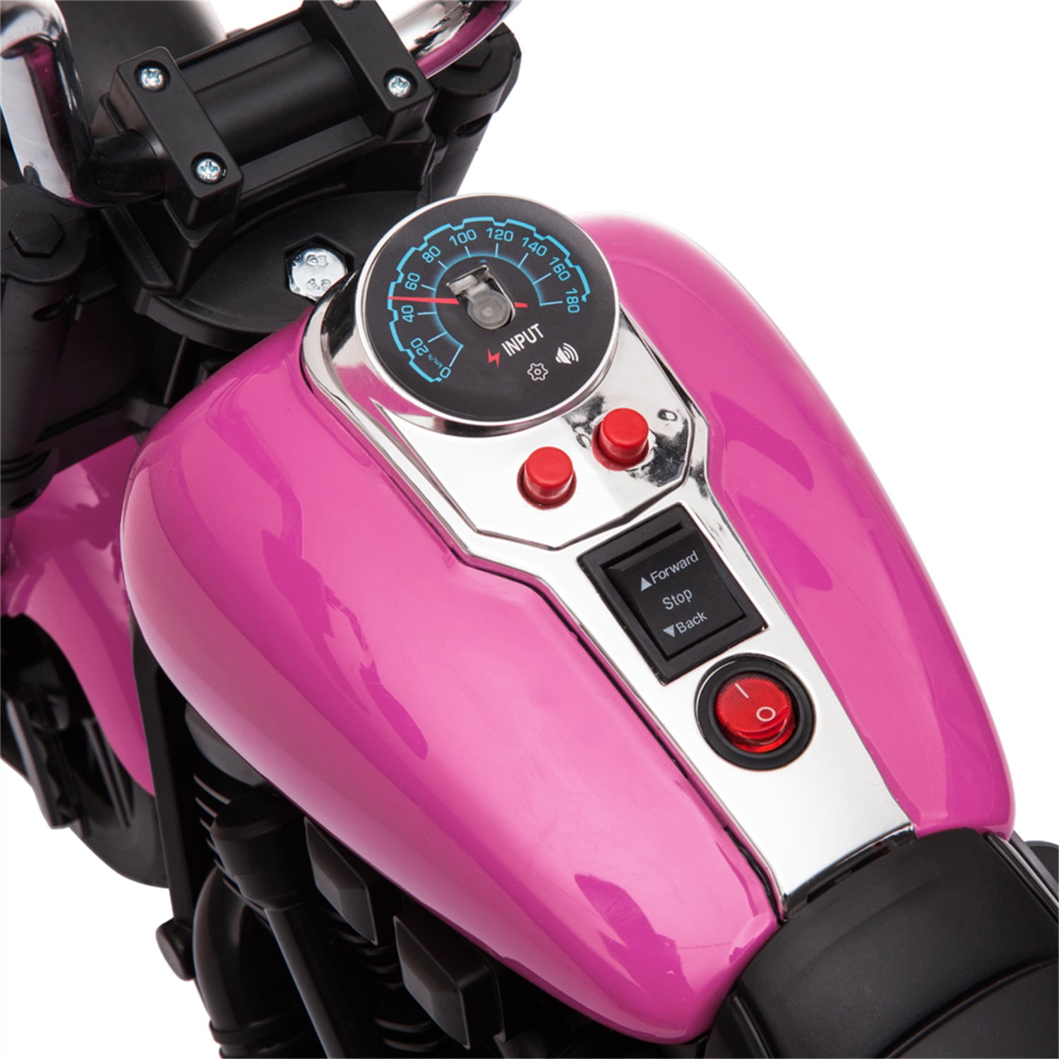 CIPACHO Kids Electric Motorcycle, Kids Ride on Motorcycle, Red 6 V Battery Powered Motorcycle Toy for Children Boys & Girls, Pink