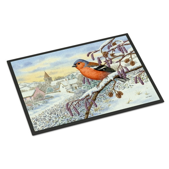 Carolines Treasures ASA2193MAT Bull Finch Door Mat Indoor Rug or Outdoor Welcome Mat 18x27 Doormat  27"L x 18"W