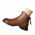 thumbnail image 3 of Women's Ankle Boots Stylish Soft Leather Back Zipper Comfortable Short Boots Ideal for Autumn and Winter, 3 of 6