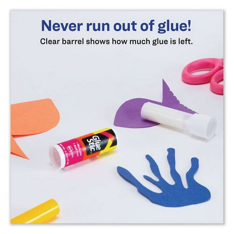 Permanent Glue Stic Value Pack, 0.26 oz, Applies White, Dries Clear, 6/Pack Permanent Glue Stic Value Pack, 0.26 oz, Applies White, Dries Clear, 6/Pack