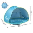 thumbnail image 2 of Monobeach Portable 31.50'' x 47.50'' Beach Tent, Blue, 2 of 9