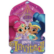American Greetings 5673650 Shimmer and Shine Invite Postcards (8 Count), Multicolor