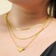 thumbnail image 5 of Collares JeenMata Paquete de Regalo 3 Cadenas Corazón Piedra, 5 of 6