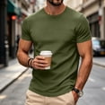 thumbnail image 2 of Dresfit Shirts for Men Short Sleeve Crew Neck Athletic Shirts 2026 Summer Muscle Fit Gym Basic Tees Big and Tall Lightweight Cooling T Shirts L, 2 of 6