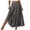 Black, variant on larppty Women's Summer Boho Skirt - High-Waist Ruffled Layered Floral Maxi Dress with Elastic Waist(Yellow, XL)