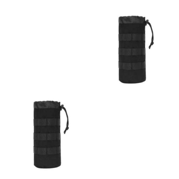 Bolsa de Transporte de Botella de Agua Toystoory Táctica Hidratación 2 Piezas Negro