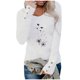 thumbnail image 1 of Casual mujer verano Sexy gradiente estampado Regular cuello redondo mujeres manga larga Top Fridja czfsfas3276, 1 of 4