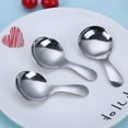 thumbnail image 5 of Ksopiavobs 8PCS Silver Stainless Steel Short Handle Spoons Soup Spoons Condiments Spoon Dessert Spoon Tea Coffee Spoons, 5 of 5