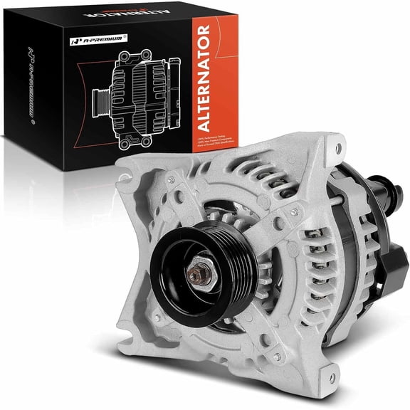 A-Premium Alternator Compatible with Ford F-150 F150 2009-2010 4.6L, 12V 135A 6-Groove Pulley Clockwise, Replace# TN104210-5950, 9L3T-10300-AB