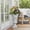 LIGHT GREY, variant on Pedestal Column Plant Stand 23.25 Inch Indoor Outdoor, Magnesium Oxide Planter Pedestal for Entryway Garden