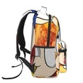 thumbnail image 3 of Lsque Sml Jeffy Pattern Casual Backpack for School, Work, Travel – Adjustable Straps, Multiple Compartments – Ergonomic Design, Fits Laptops and Tablets, 3 of 7