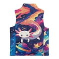 thumbnail image 5 of Pzuqiu Axolotl Sleeveless Vests Casual Clothes for Girls 3T Fall Outfits Fashion Clothing Comfortable Zipper Winter Sleeveless Jacket with Pockets Practical for Daily Life, 5 of 7