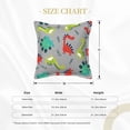 thumbnail image 4 of Bingfone Decorative Pillow Covers 16"X16" Cute Dinosaur Couch Pillow Cases Modern Farmhouse Covers For Couch Sofa Bed, 4 of 9