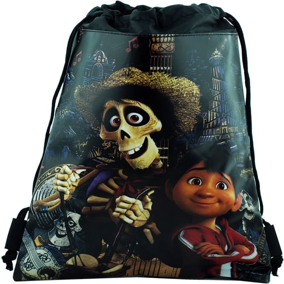 Disney Coco Black drawstring Bag For Multi Purposes Use