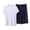 Clear, variant on PIWHJQK 2 Pieces Men Pajama Set Elastic Waist Sleepwear Men's Solid Crew Neck Tee Elastic Pocket Shorts 2 Piece Pajama Men Sleepwear