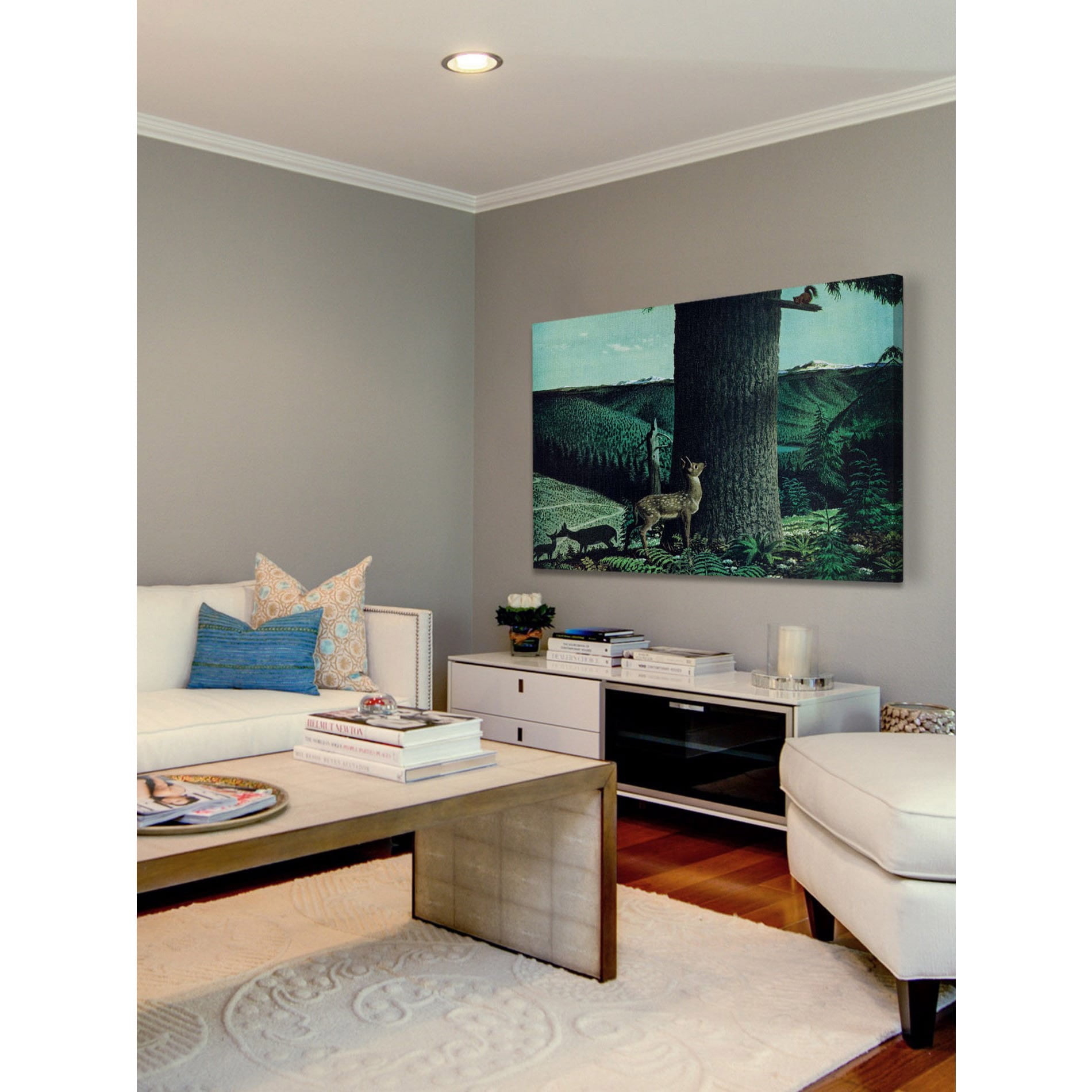 Marmont Hill "Fawn and Squirrel" Painting Print on Wrapped Canvas