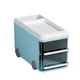 thumbnail image 2 of Caja de almacenamiento de escritorio con cajón | Organizador de plástico para oficina, baño y tocador | Organizador de cosméticos y artículos del hogar | Cajón apilable para estudiantes y niños |, 2 of 8