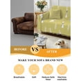 thumbnail image 5 of Yellow Spring Easter Sofa Covers for 2-3 Cushion Couch L-Shaped Sectional, Cute Bunny Botanical Washable Sofa Covers Slipcover for Living Room Furniture, Couch Cover Blanket 71"x134", 5 of 9