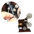 thumbnail image 3 of HINTRMENT 1Pc Music Box Retro Movie Projector Shape Brown Storage Box Classic Melody, 3 of 7