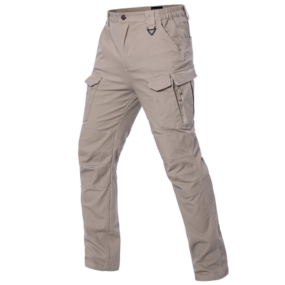 NAVEKULL Men's Flex Work Pants Durable Cotton Stretch Cargo Pants Lightweight Outdoor EDC Hiking Pants