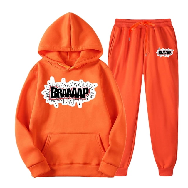 TIMIFIS Survêtement pour Homme 2 Pcs à Capuche, Ensemble de Sport Athlétique, Chandail à Enfiler Décontracté pour Course, Jogging, Ensemble de Tenue de Sport SetsFall