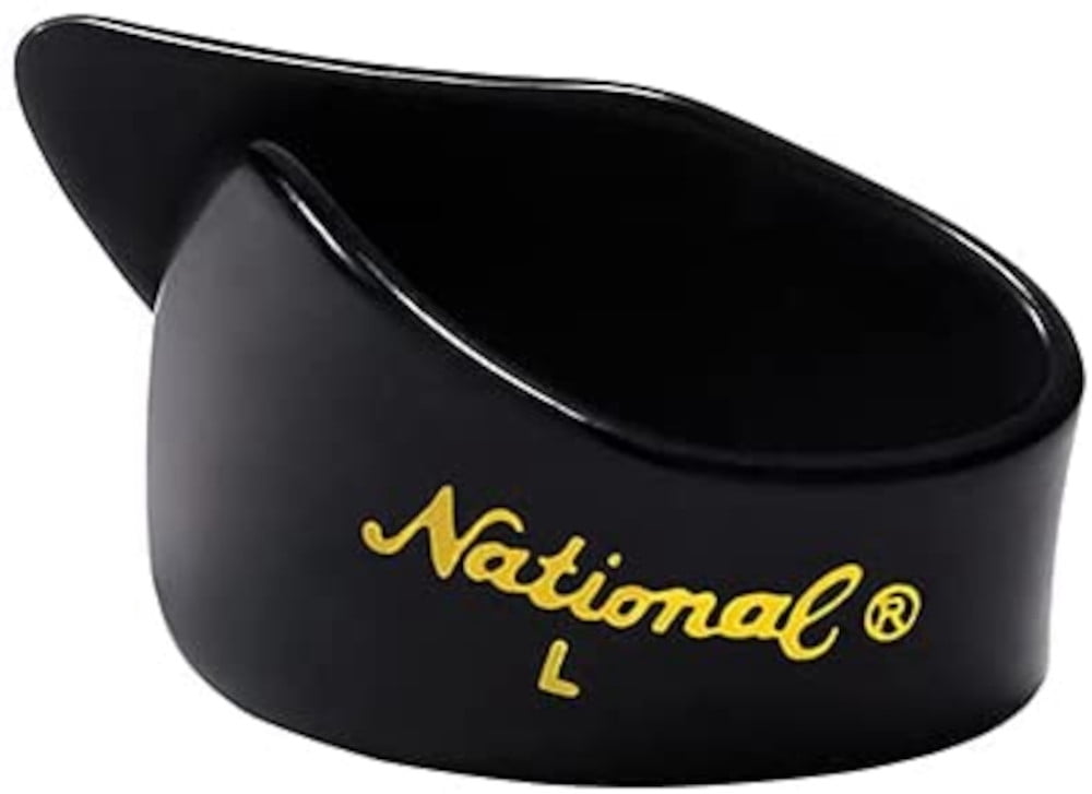 D'Addario National Celluloid Thumb Picks, Large Black 12 pack