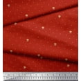 thumbnail image 3 of Soimoi Polyester Crepe Fabric Artistic Flower & Dots Printed Fabric 1 Yard 42 Inch Wide, 3 of 3