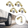 thumbnail image 1 of Convenient Metal Valve Extension Adaptor for Cars Motorcycles Vans Gold, 1 of 2