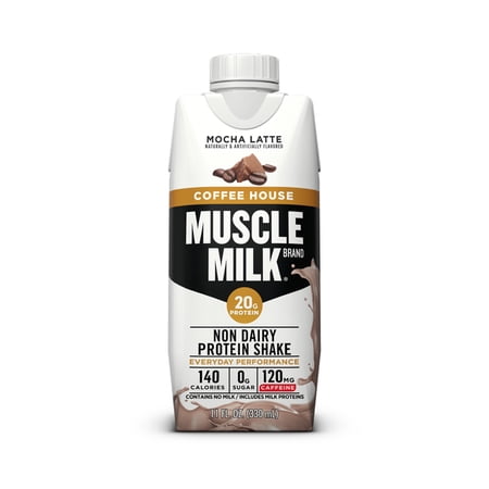 Muscle Milk Coffee House, Mocha Latte Non Dairy Protein Shake, 11 oz Bottles