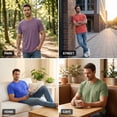 thumbnail image 5 of Men's T-Shirts with Pocket Casual Basic Short Sleeve Crew Neck Round-Neck Tee Shirts Tops Blouses for Daily Wear Gym Workout Loungewear Streetwear Vacation Outfits | Ihhxva,Green XL, 5 of 9