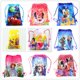 thumbnail image 2 of 1 pieza Disney Cars Mickey Minnie Coco Sofia Frozen Six Princess Winnie Bolsa de compras no tejida Mochila con cordón Suministros para fiestas, 2 of 5